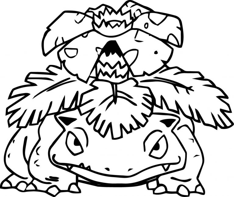 Venusaur Boyama Sayfas Pokemon Sayfa Boyama