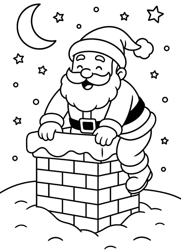 Noel Baba Boyama Sayfası Noel Baba Boyama Sayfası